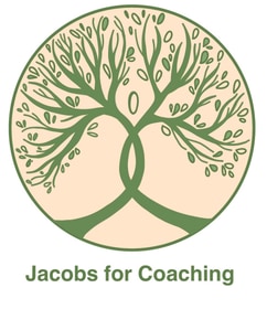 Logo Jacobs for Coaching — een boom met wortels in de vorm van twee mensen